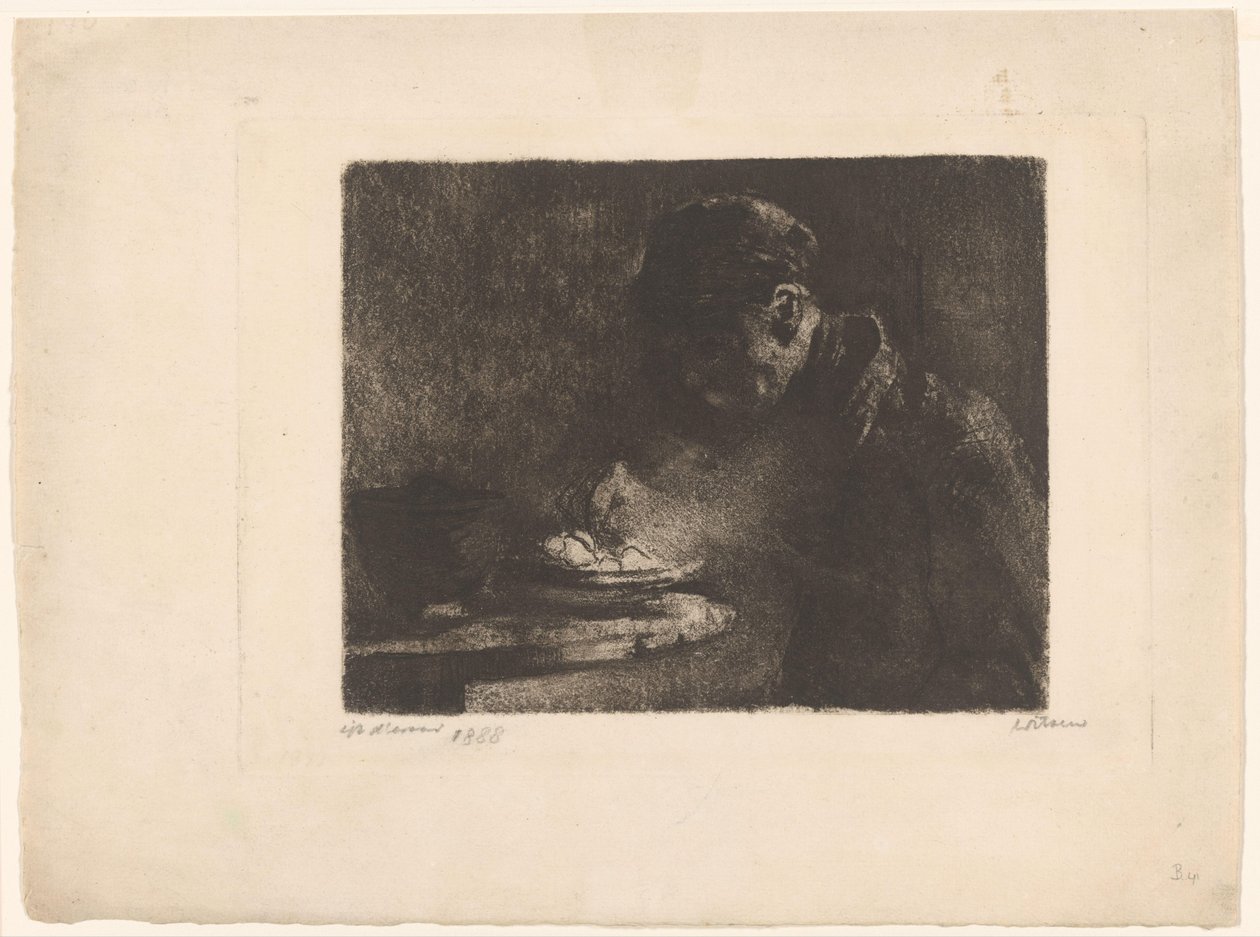 Äter man av Willem Witsen (signed by artist)