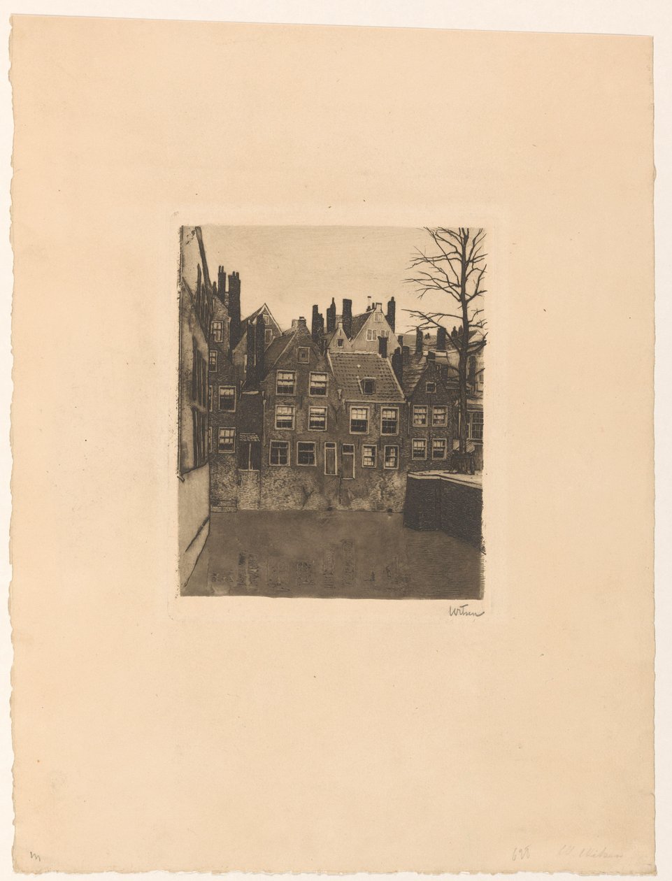 Groenendaal i Rotterdam av Willem Witsen (signed by artist)