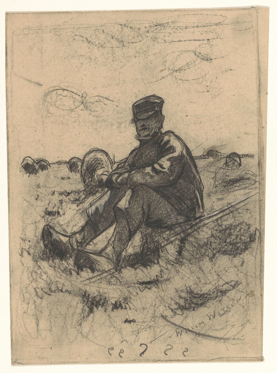 Sittande herde av Willem Arnoldus Witsen