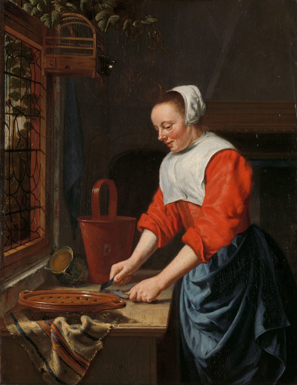 Tjänsteflickan av Willem van Odekercken (attributed to)