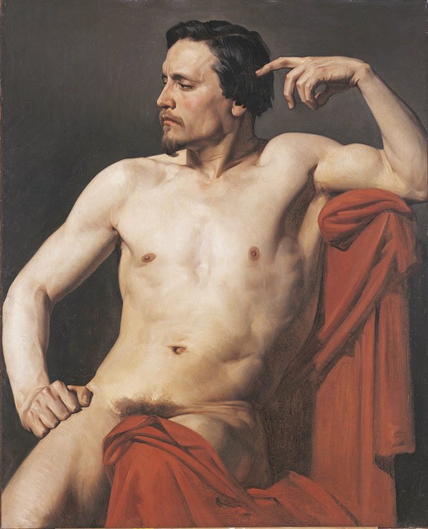 Demi figure peinte av William Adolphe Bouguereau