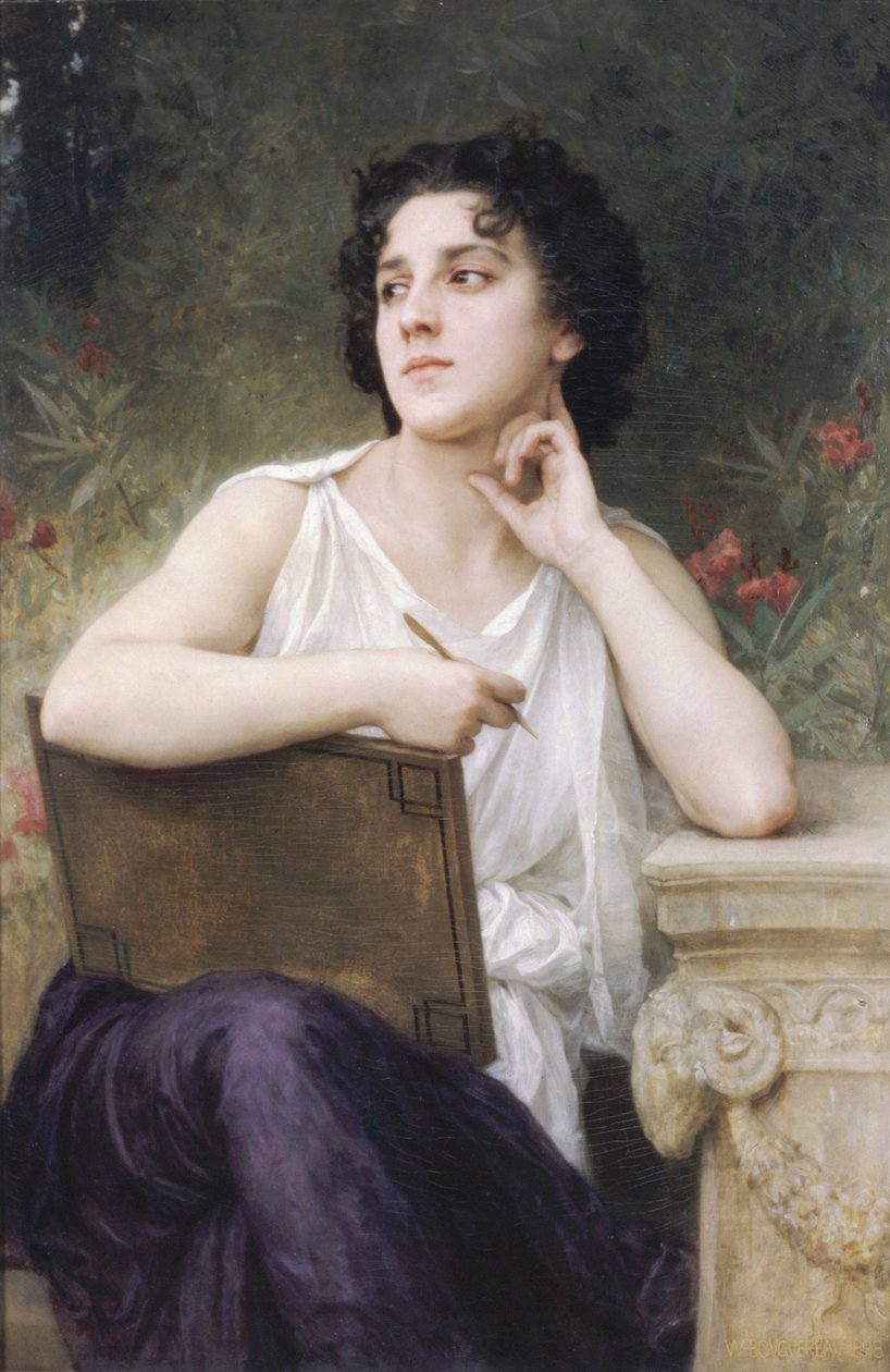 Inspiration (1898) av William Adolphe Bouguereau
