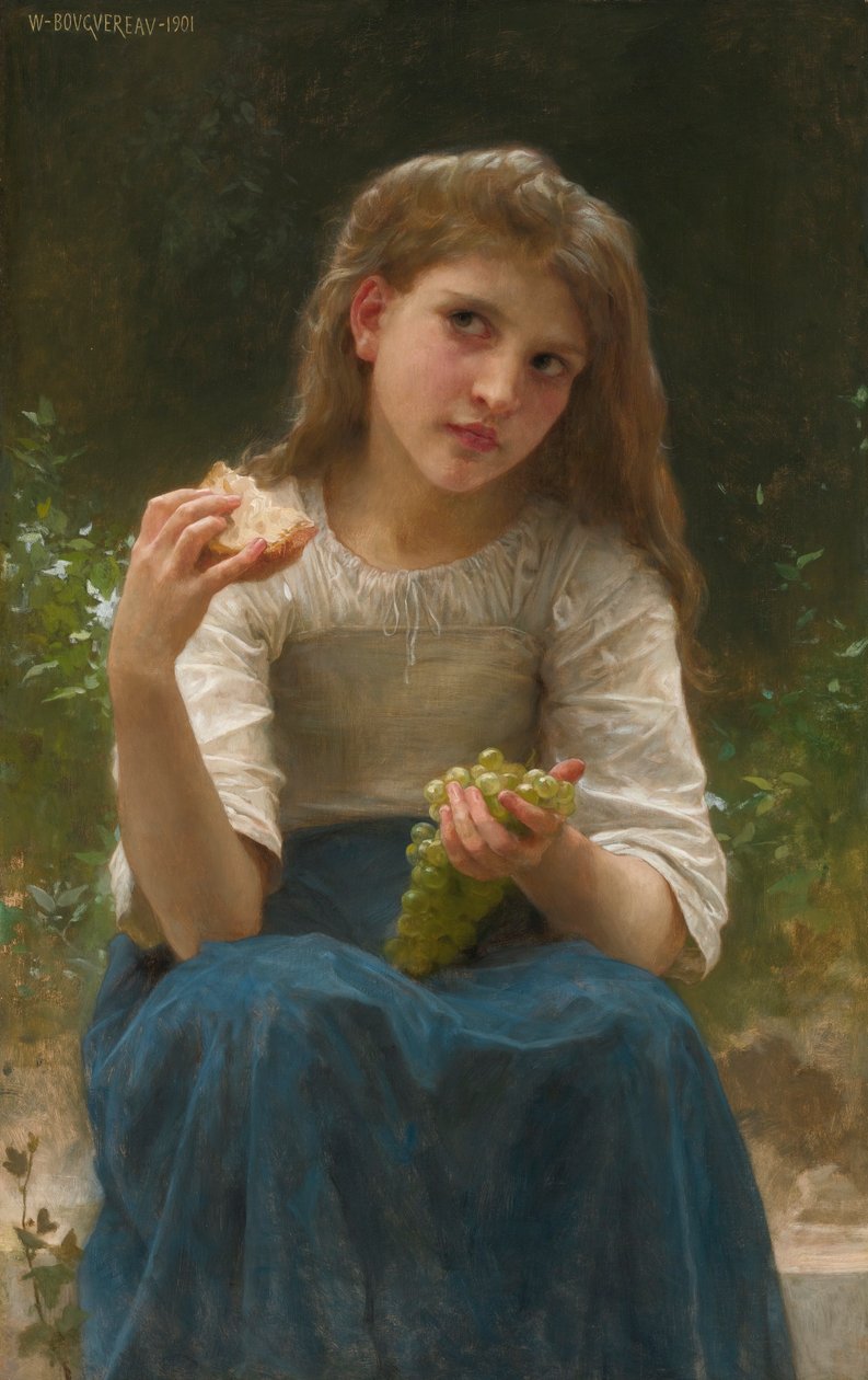 LE GOÛTER (1901) av William Adolphe Bouguereau