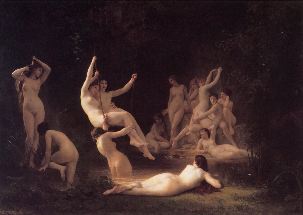 Les Nymphes av William Adolphe Bouguereau