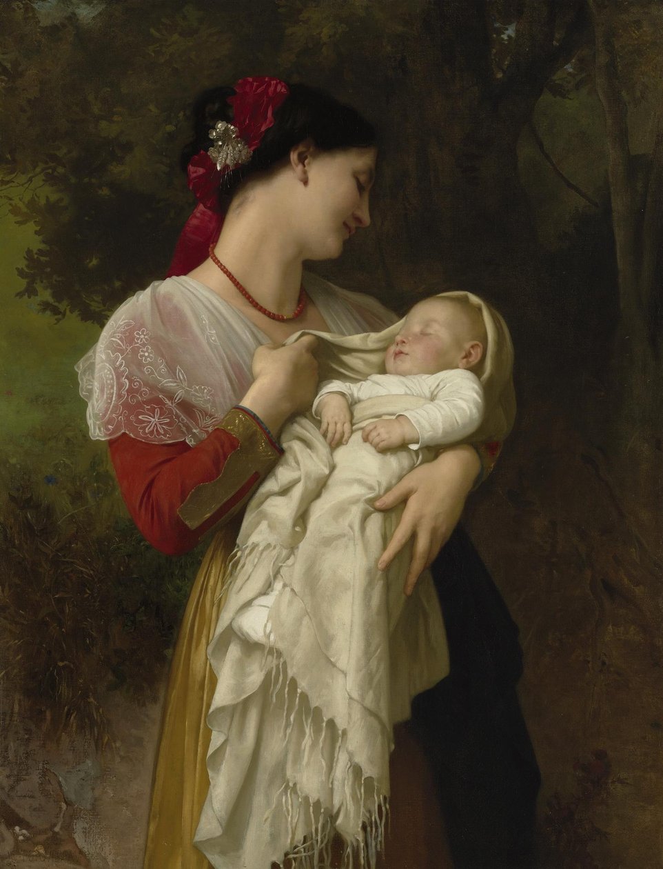 Maternal Admiration av William Adolphe Bouguereau