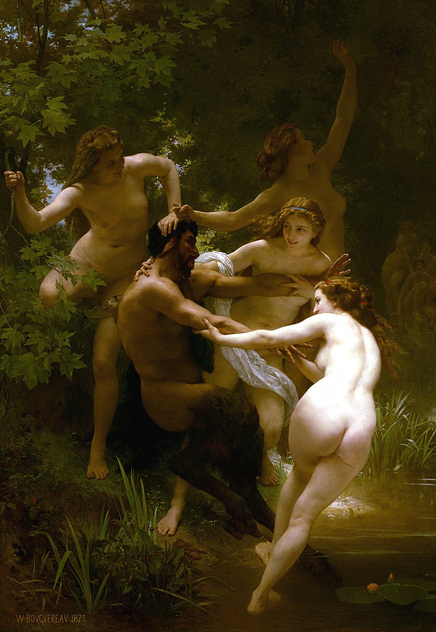 Nymfer och satyrer av William Adolphe Bouguereau