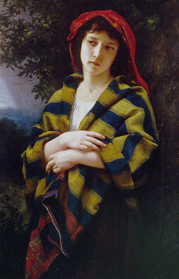 Pendant lOrage  av William Adolphe Bouguereau
