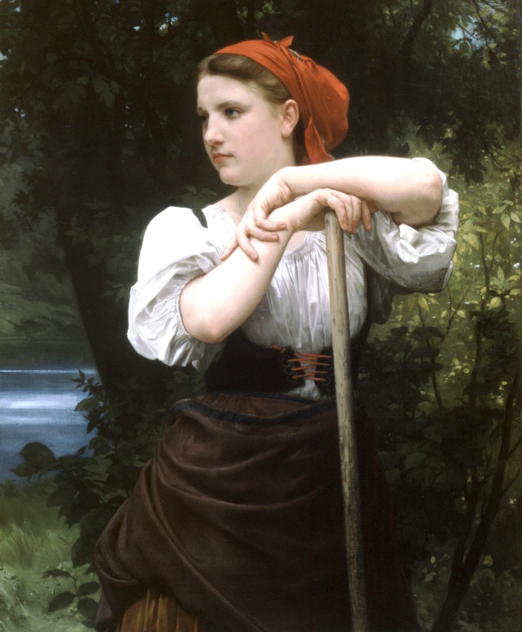The Haymaker av William Adolphe Bouguereau