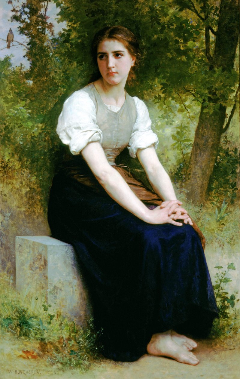 The Song of the Nightingale av William Adolphe Bouguereau