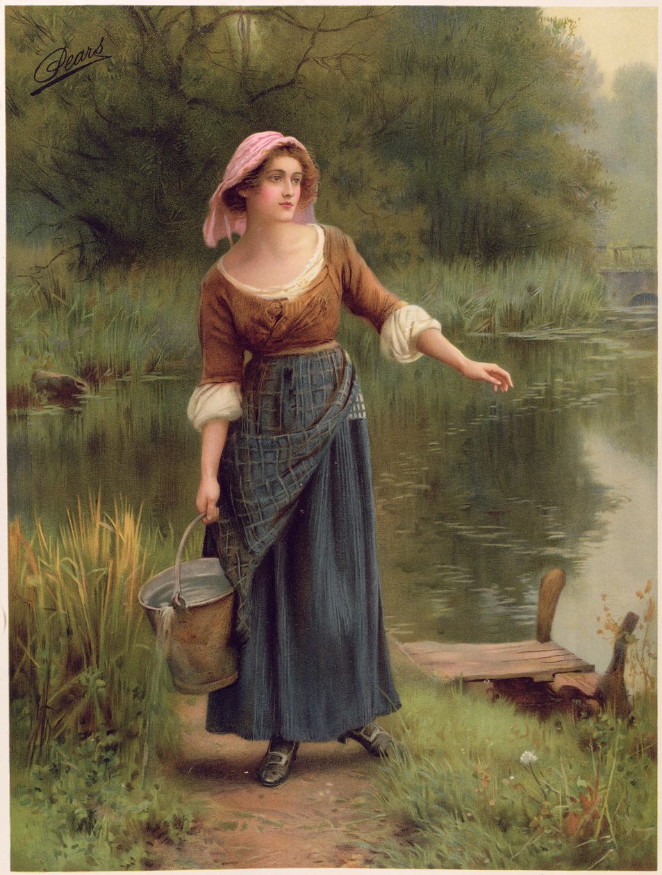 A Rustic Beauty, från Pears Annual, 1912 av William Affleck