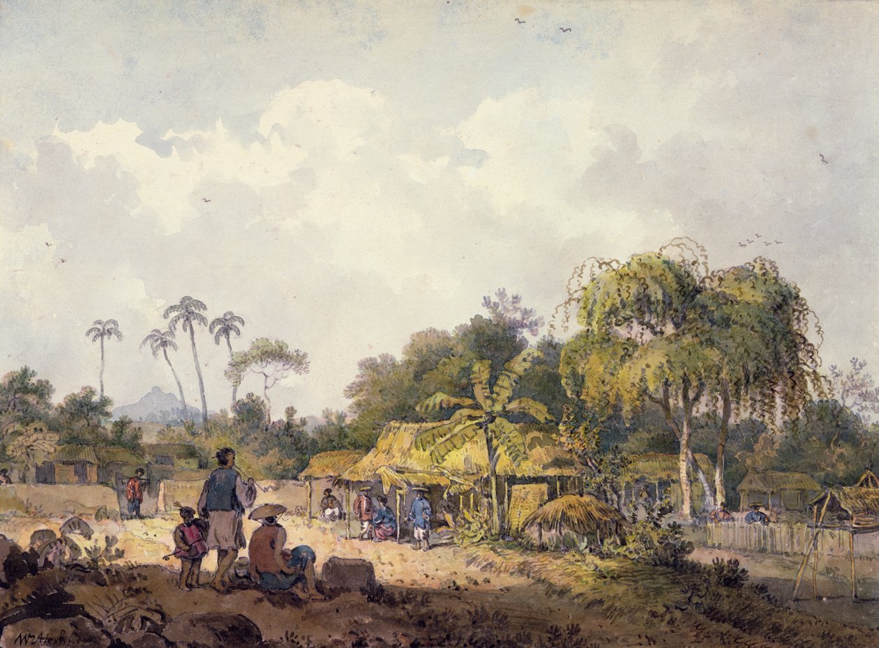 Utsikt nära Turon Bay, Cochin Kina av William Alexander
