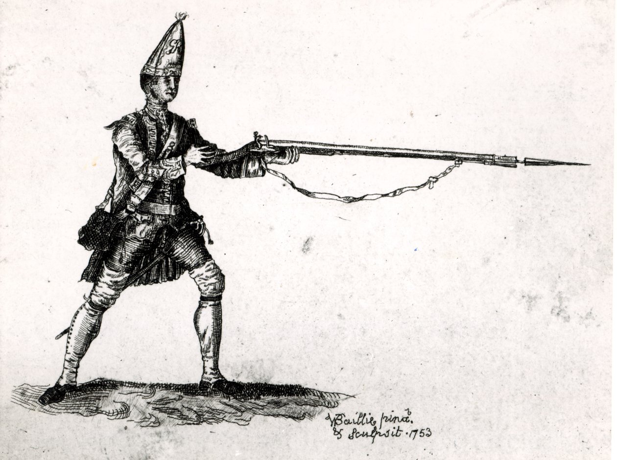 Porträtt av en soldat, 1753 av William Baillie