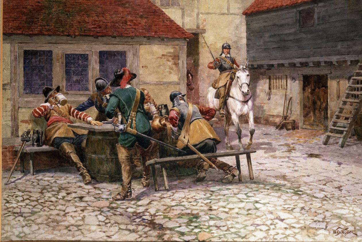 Engelska inbördeskriget 1645, 1900 av William Barnes Wollen