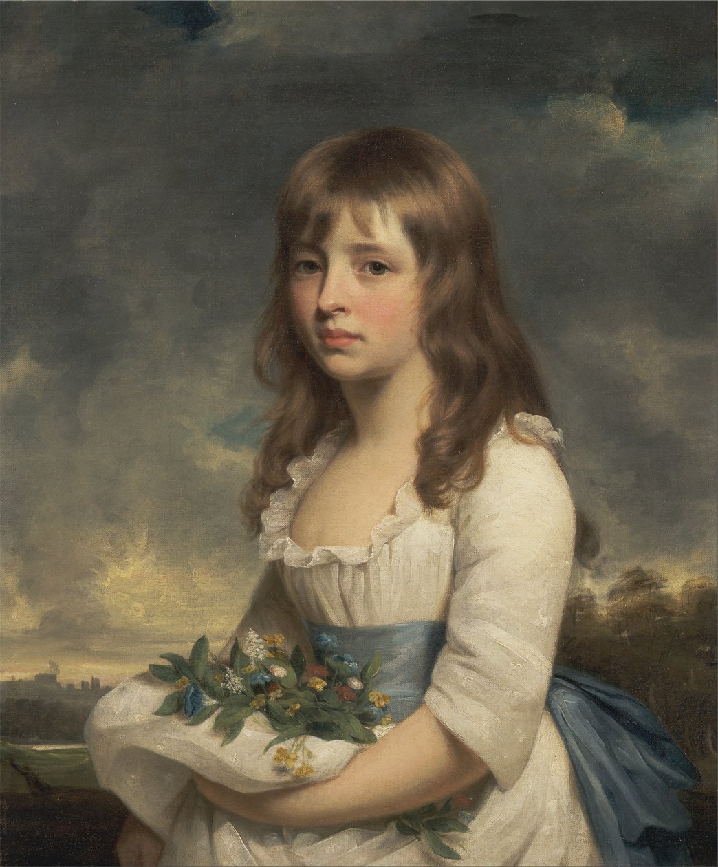 Porträtt av en flicka av William Beechey