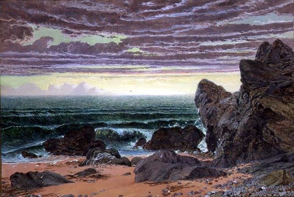 Solnedgång över havet (par 46429) av William Bell Scott