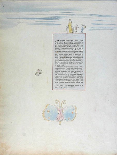 A Long Story, design 24 från The Poems of Thomas Gray, 1797-1798 (wc med penna och svart bläck) av William Blake