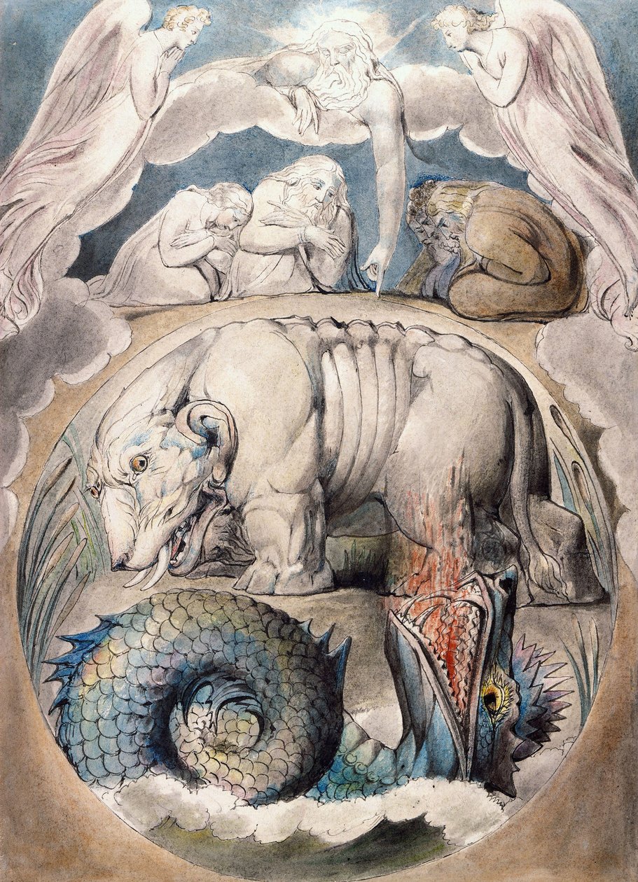 Behemoth and Leviathan av William Blake