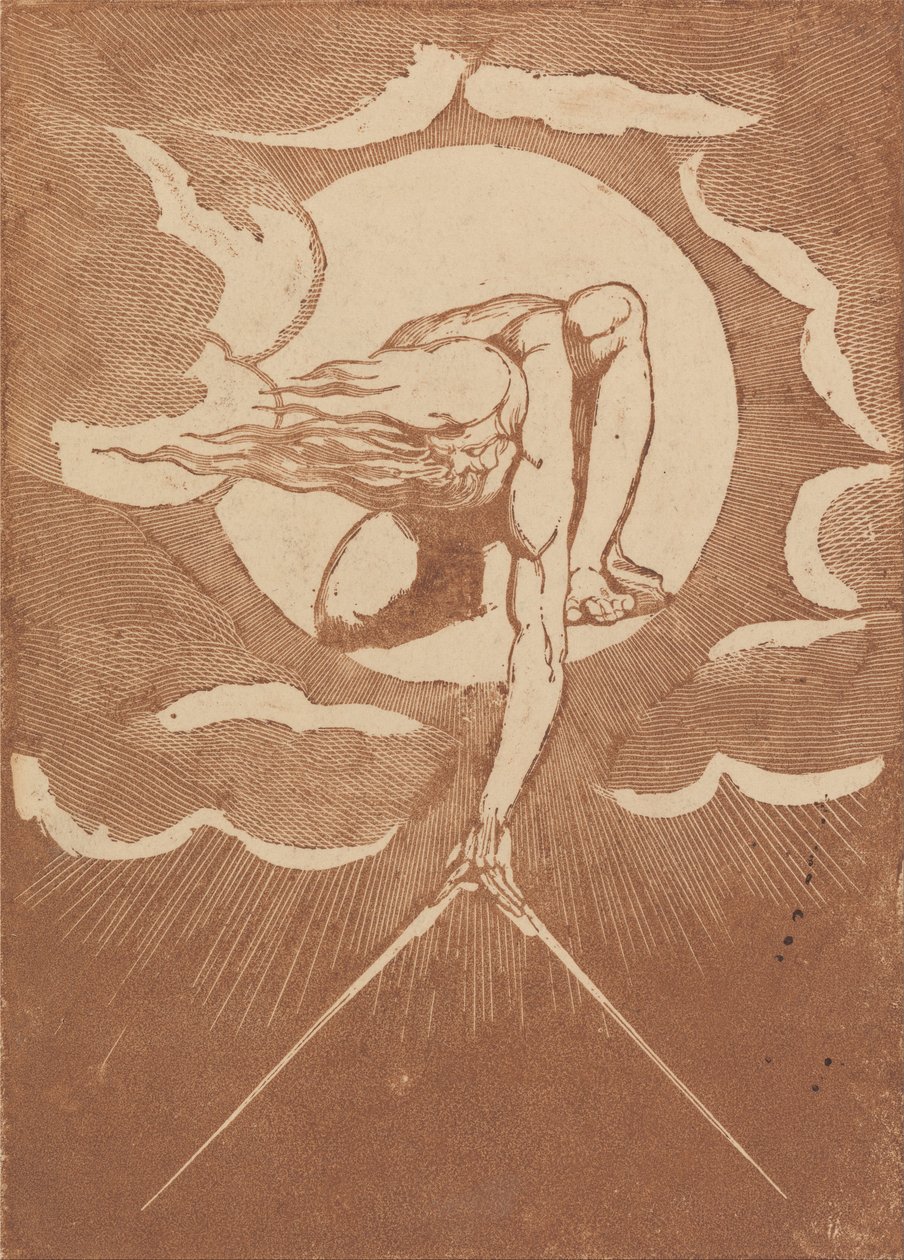 Europa. En profetia, Frontispiece Proof Impression av William Blake