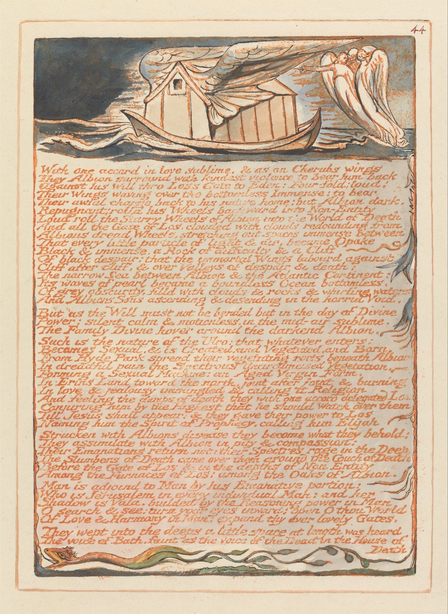 Jerusalem, tallrik 44, av William Blake