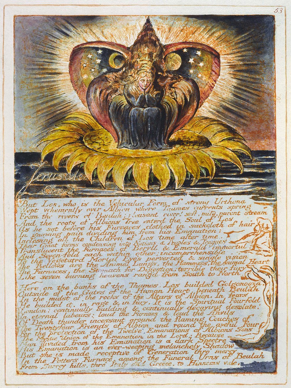 Jerusalem Emanation of the Giant Albion av William Blake