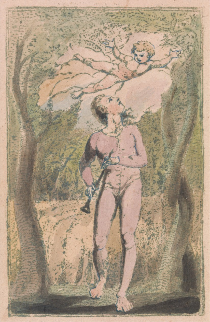 Songs of Innocence and of Experience, Plate 1, Innocence Frontispiece (Bentley 2) av William Blake
