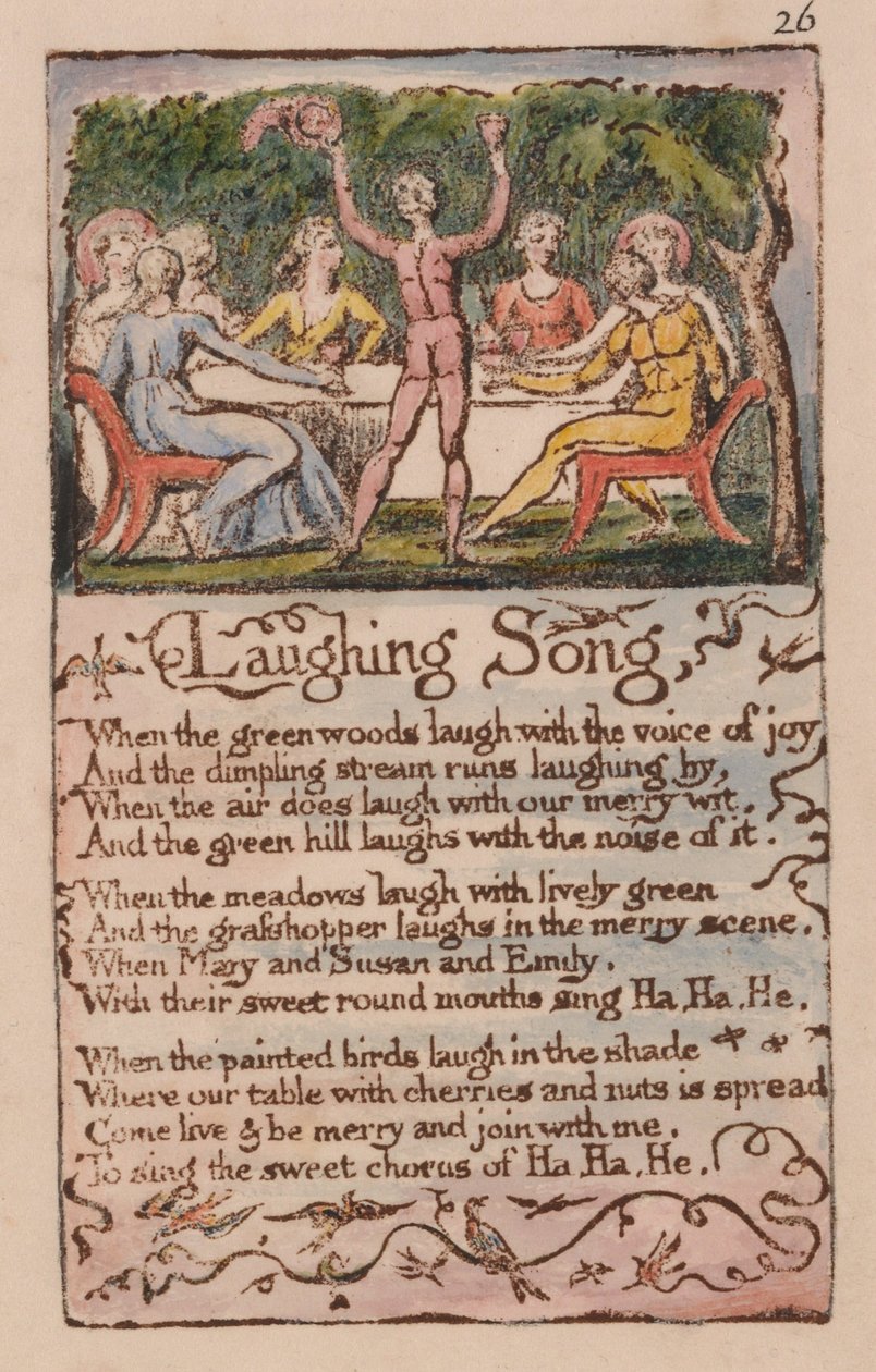 Songs of Innocence and of Experience, Plate 26, Laughing Song (Bentley 15) av William Blake
