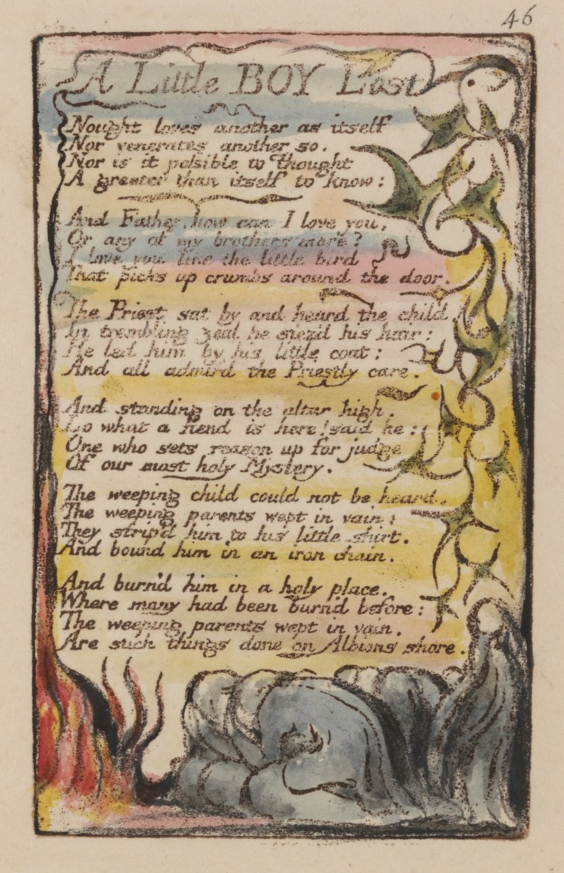 Songs of Innocence and of Experience, tallrik 46, av William Blake