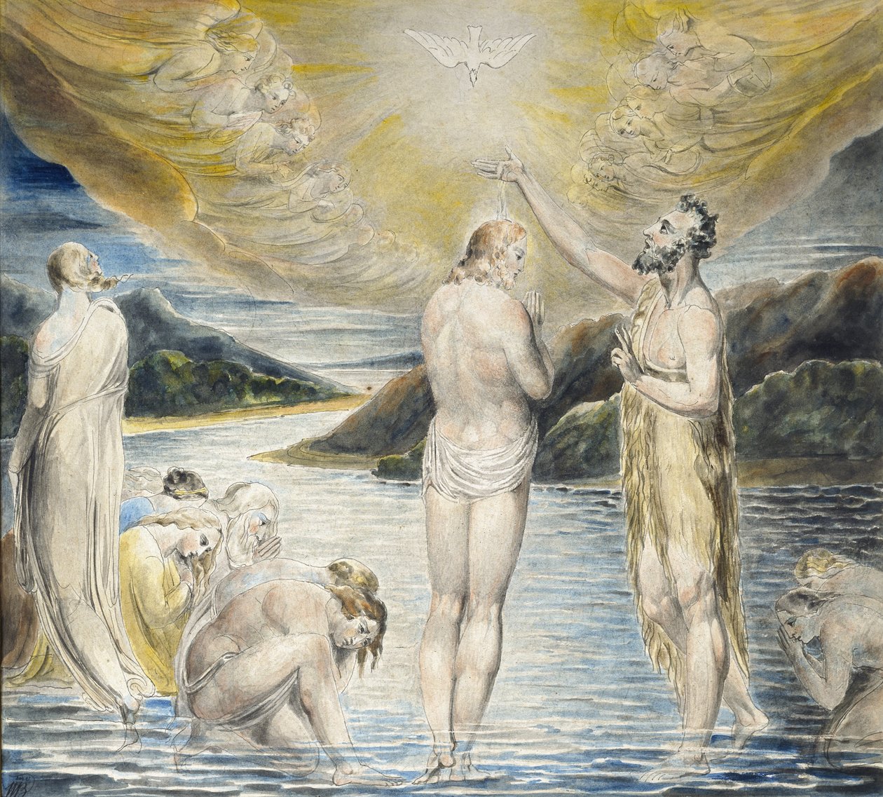 Kristi dop, 1800-talet av William Blake