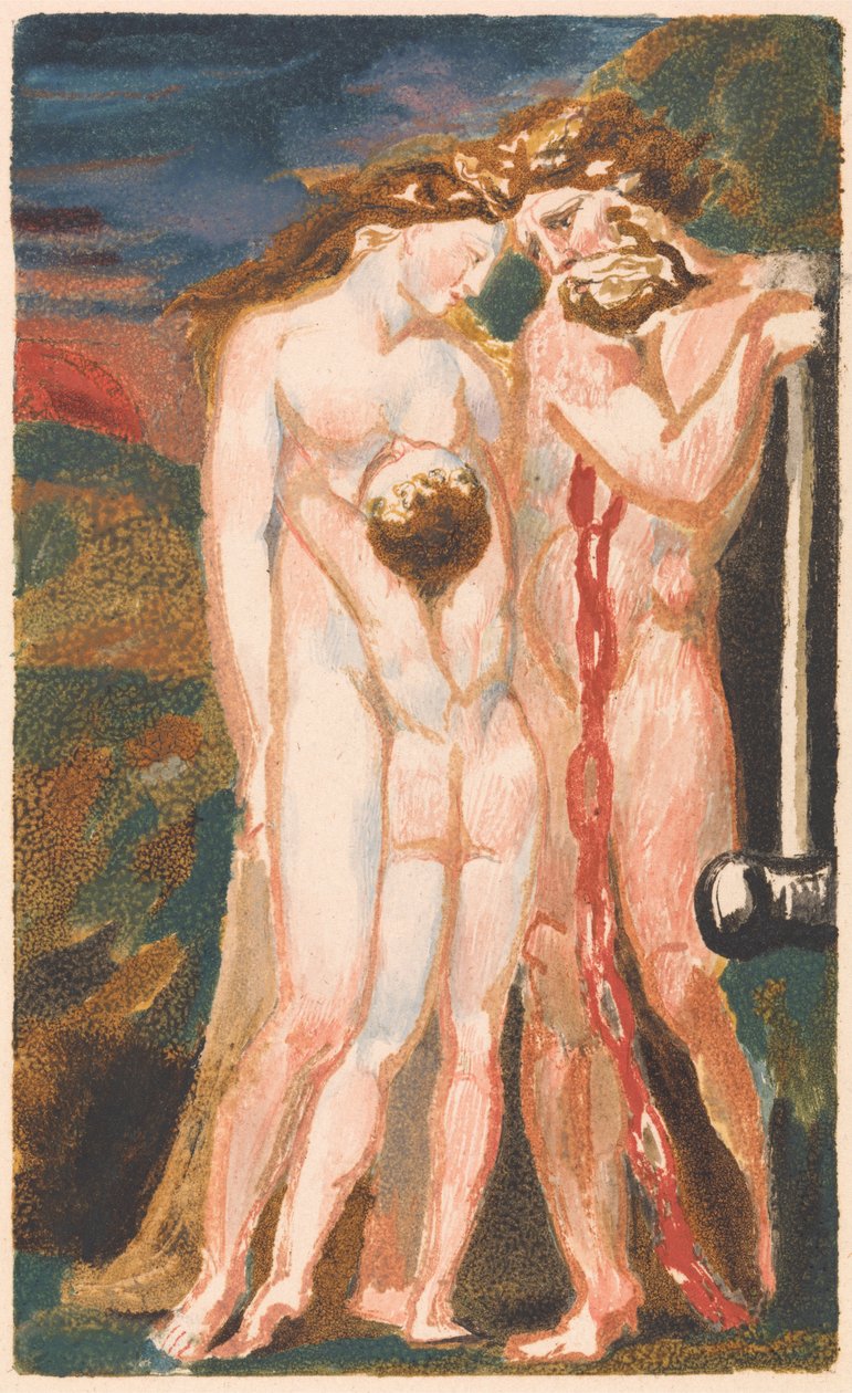 The First Book of Urizen, Plate 18 (Bentley 21) av William Blake