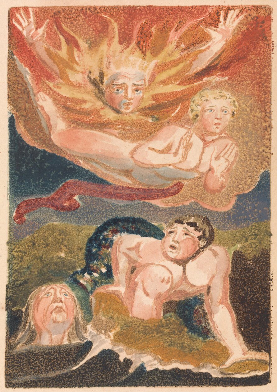 The First Book of Urizen, Plate 22 (Bentley 24) av William Blake