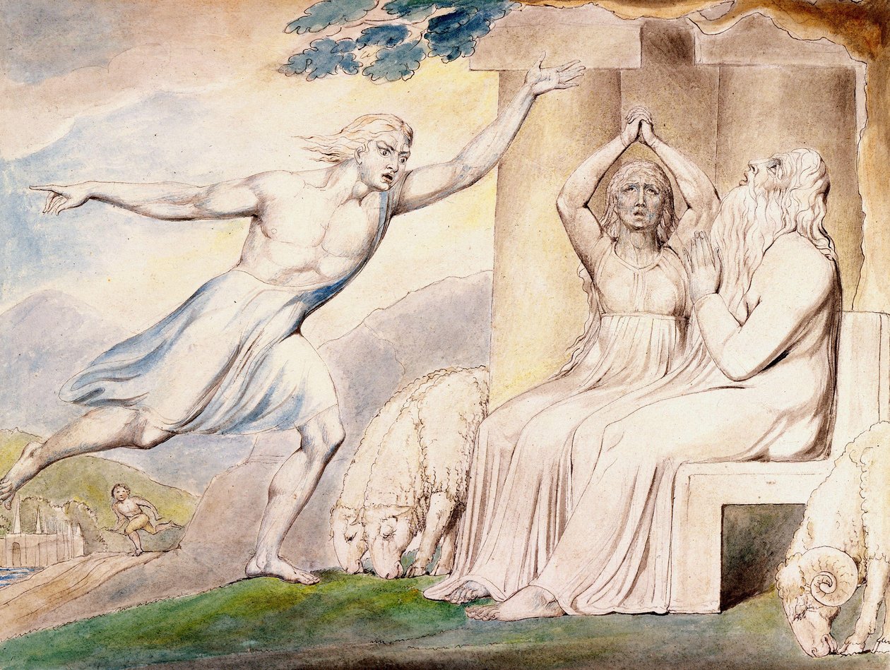 The Messengers Tell Job of His Misfortunes av William Blake