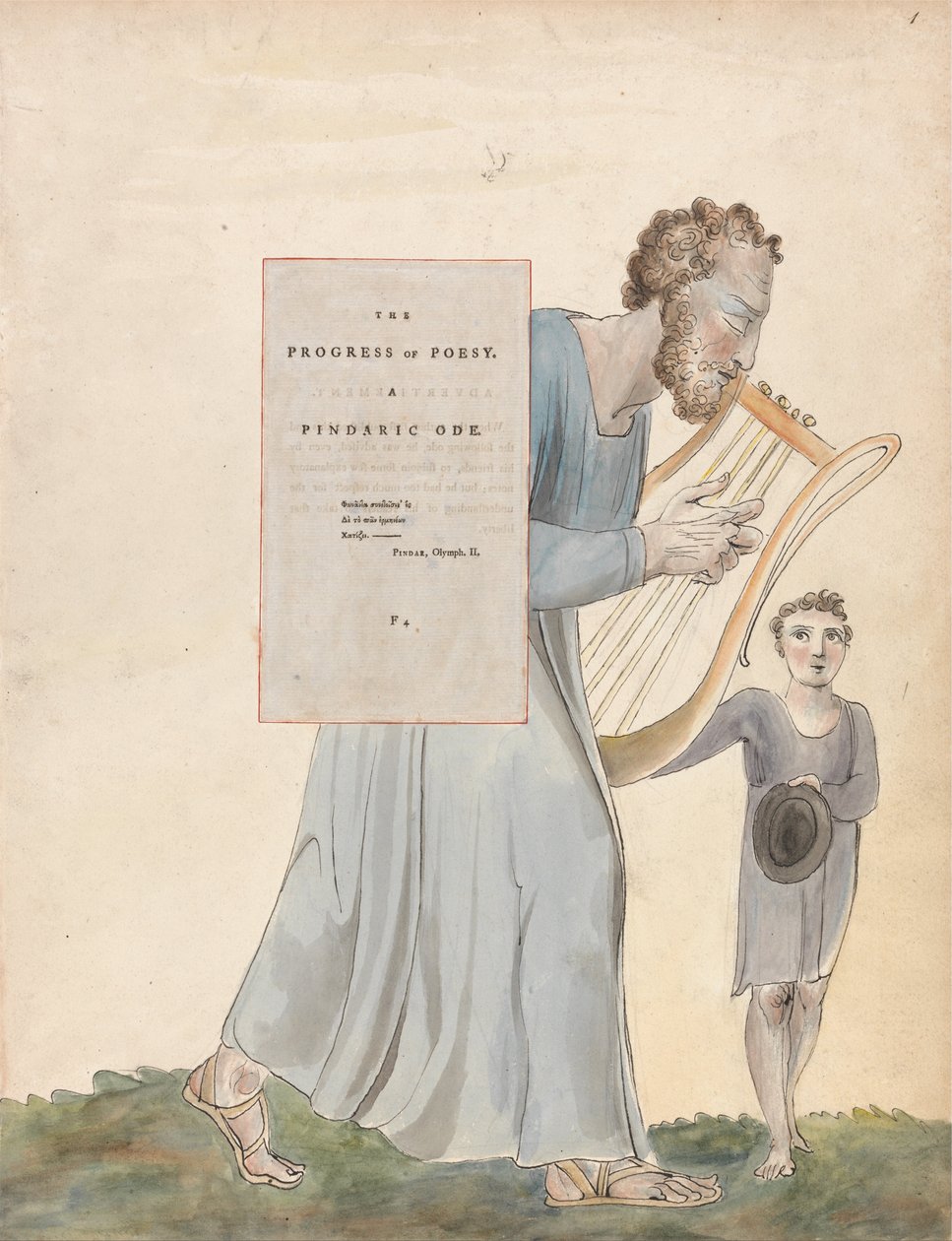 The Poems of Thomas Gray, Design 41, The Progress of Poesy. av William Blake
