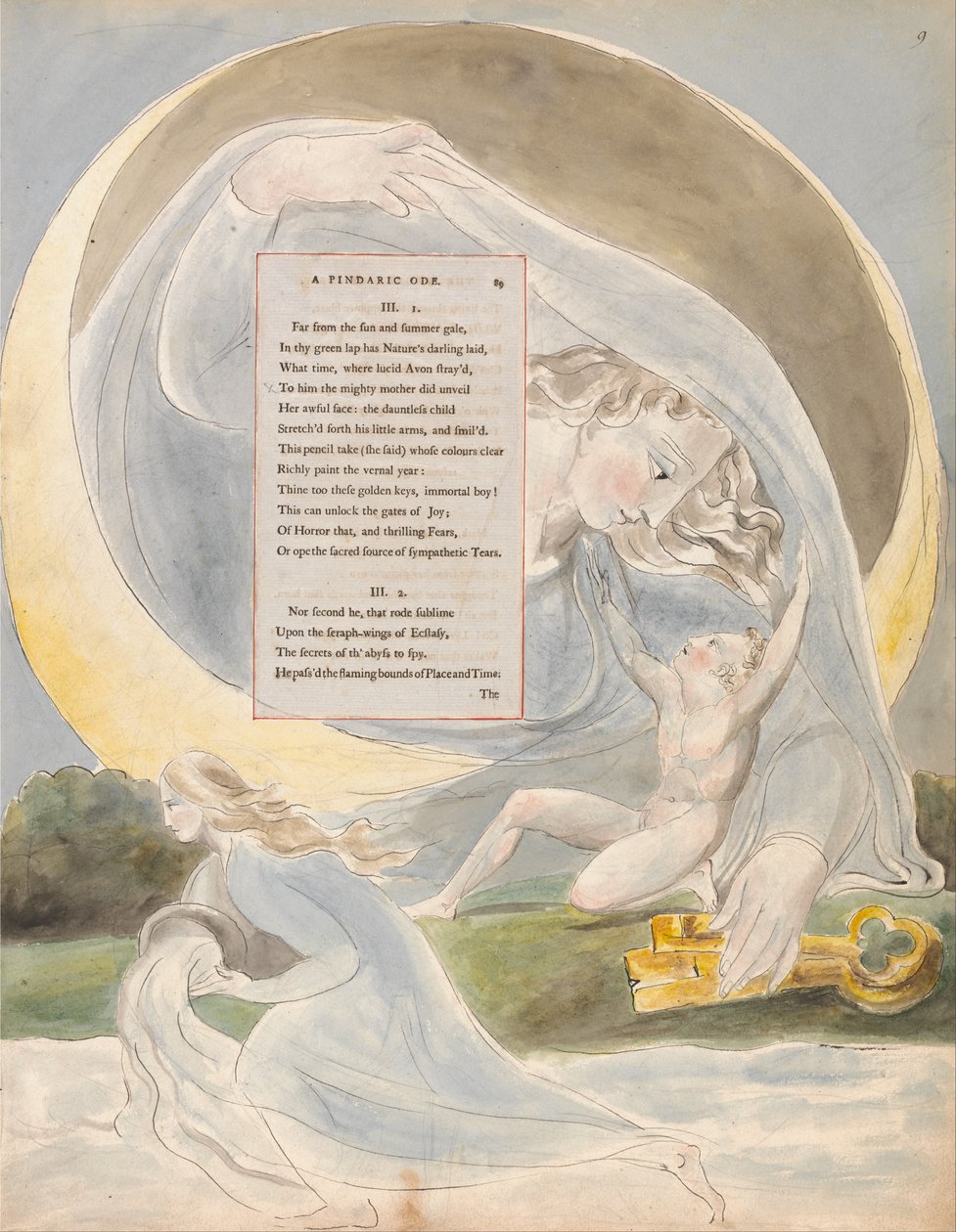 Thomas Greys dikter, Design 49, Poesys framsteg. av William Blake