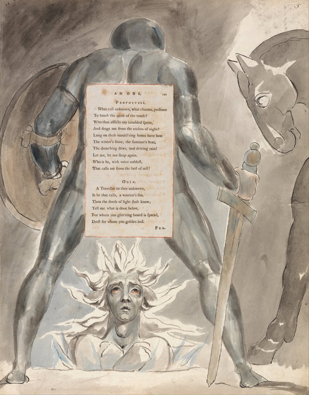 Thomas Greys dikter, design 81, av William Blake