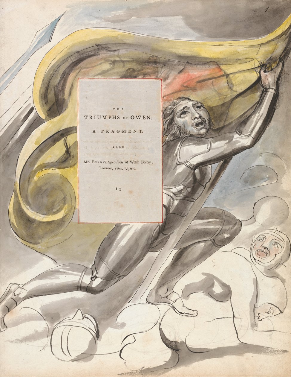 Thomas Greys dikter, design 87, Owen triumfer. av William Blake
