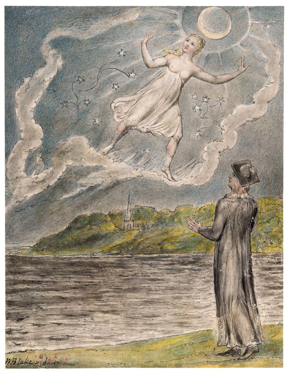 The Wandering Moon av William Blake