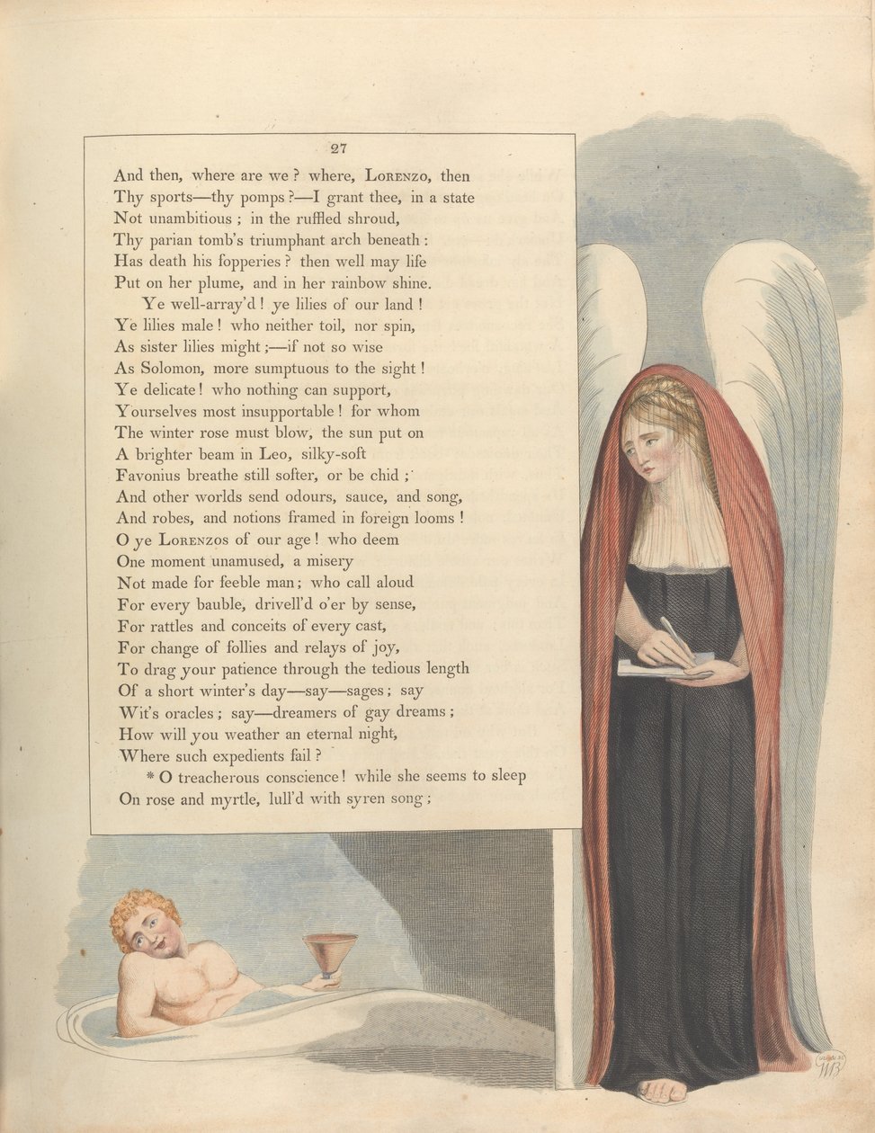 Unga natttankar, Sida 27, OM förrädiskt samvete! av William Blake