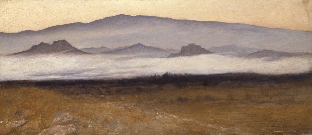 Carrarabergen, ca 1890 av William Blake Richmond