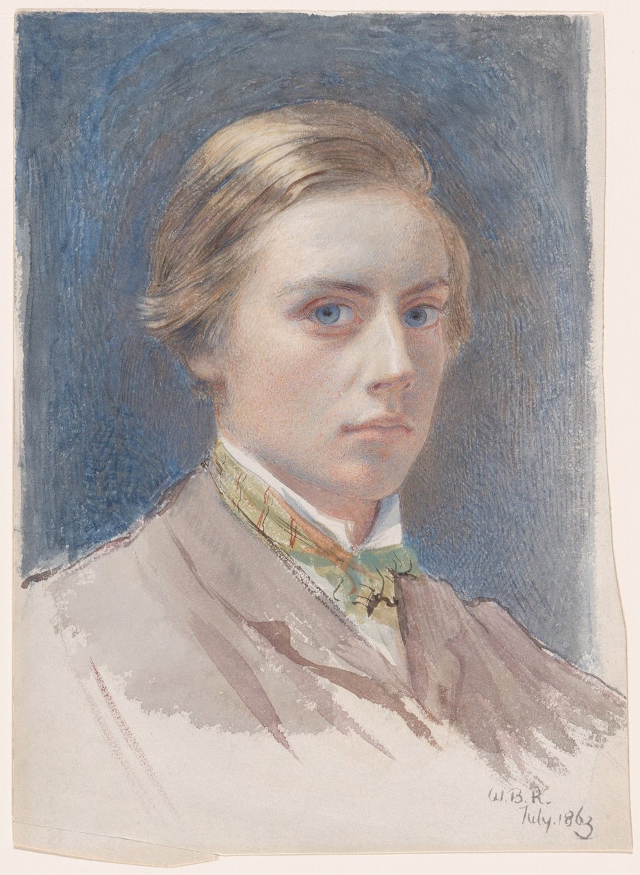 Självporträtt, 21 år gammal, 1863 av William Blake Richmond