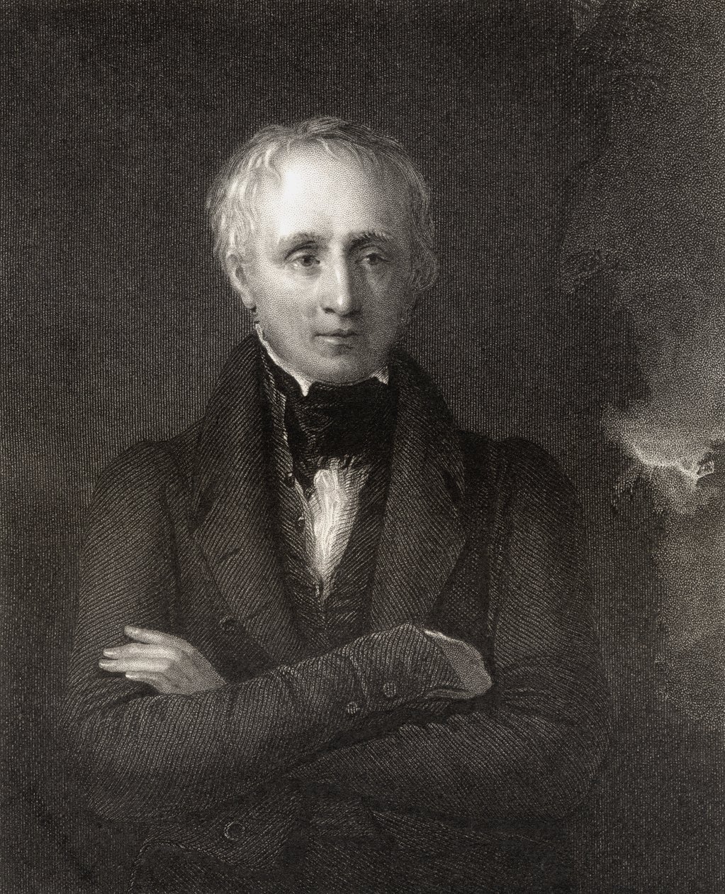 William Wordsworth, graverad av John Cochran (fl.1821-65), från 