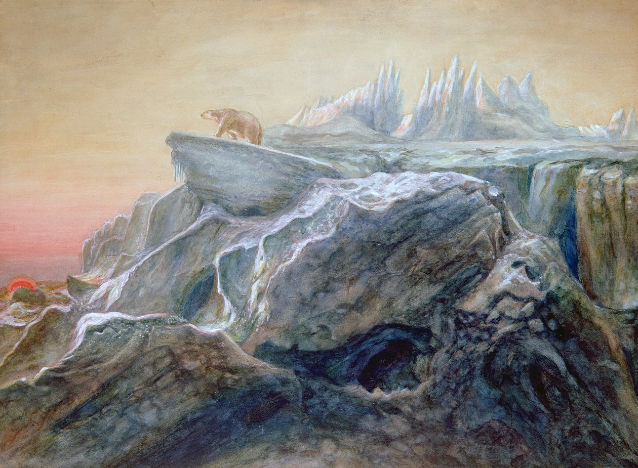 Isbjörn på ett isberg av William Bradford