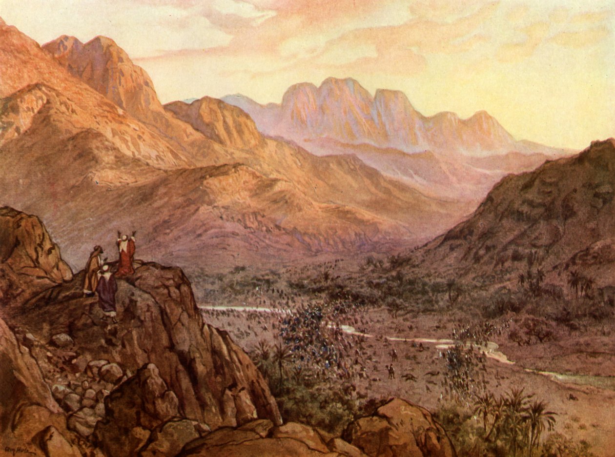 Slaget vid Rephidim, Exodus - Bibeln av William Brassey Hole