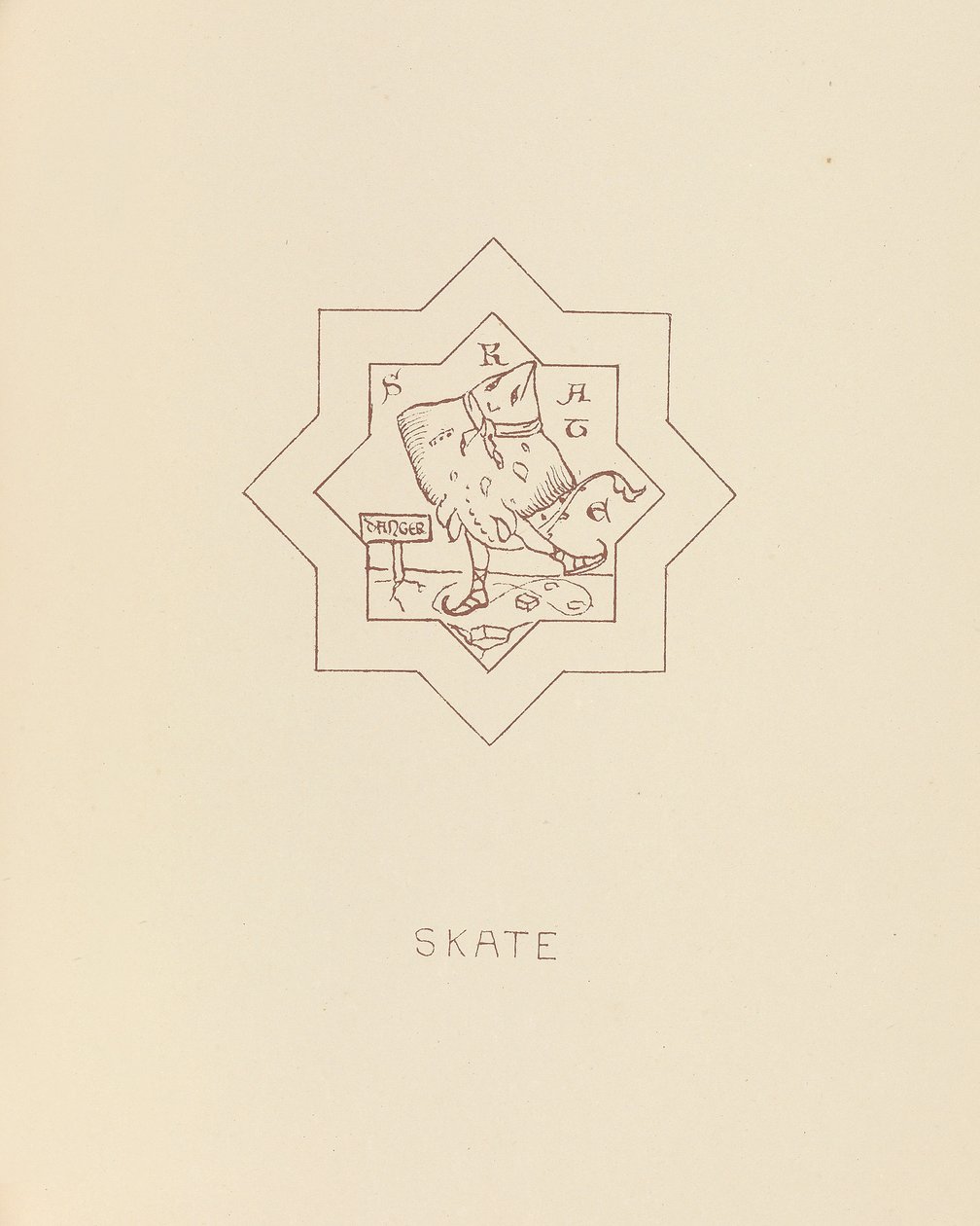 Skridsko, 1878 av William Burges