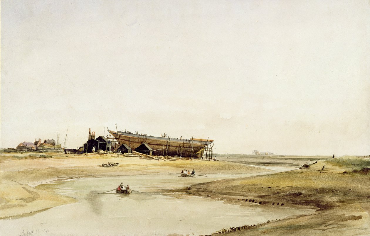 Fartygsbyggnad av William Callow