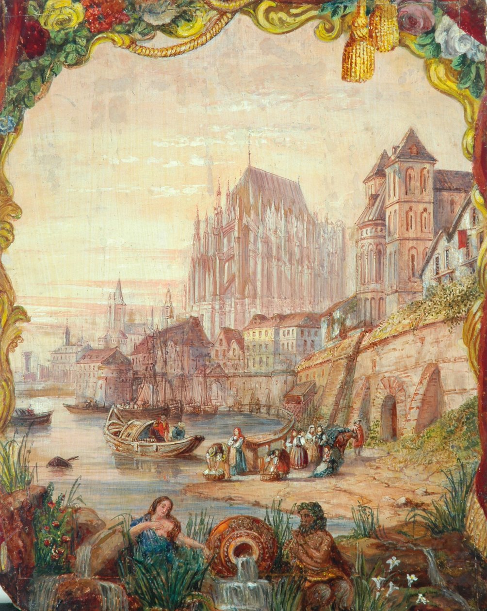 Flodscen, 1855 av Clarkson Frederick Stanfield