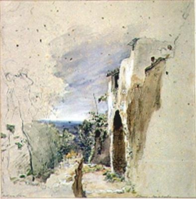 Coast View nära Sorrento, Neapelbukten av William Collins
