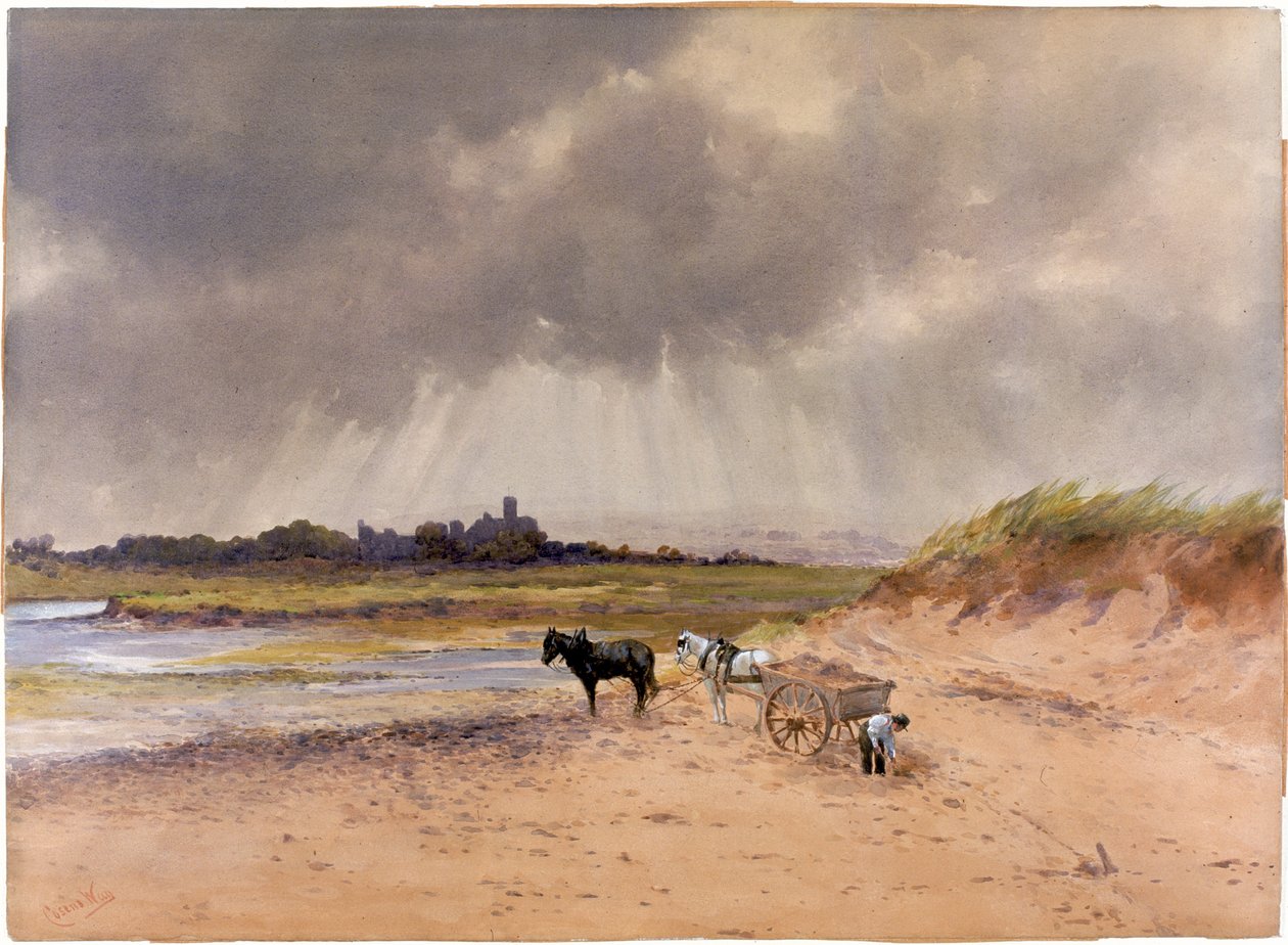 A Stormy Day, Warkworth (kroppsfärg) av William Cosens Way