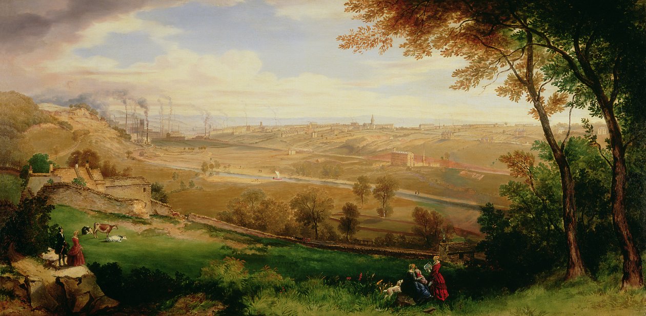 Utsikt över Bradford, 1849 av William Cowen