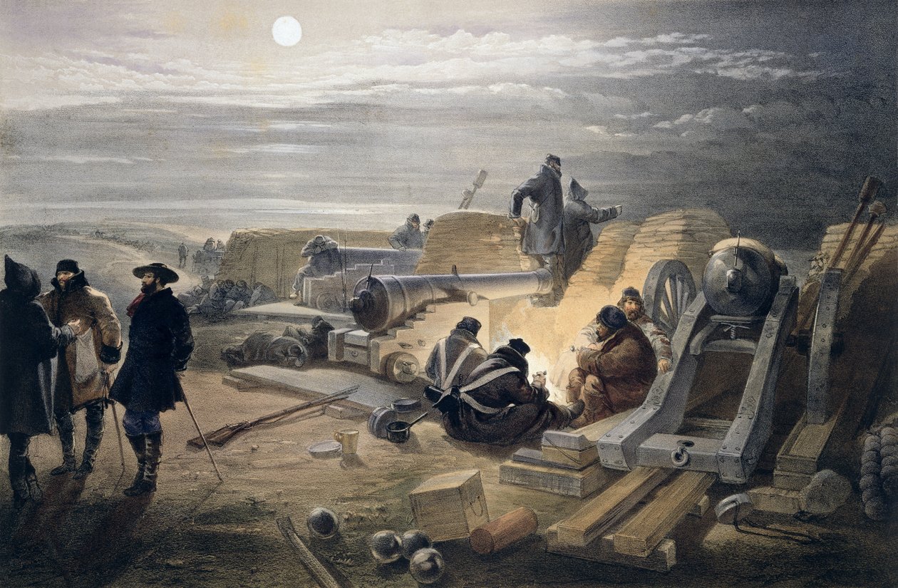 A Quiet Night in the Batteries, skylt från 