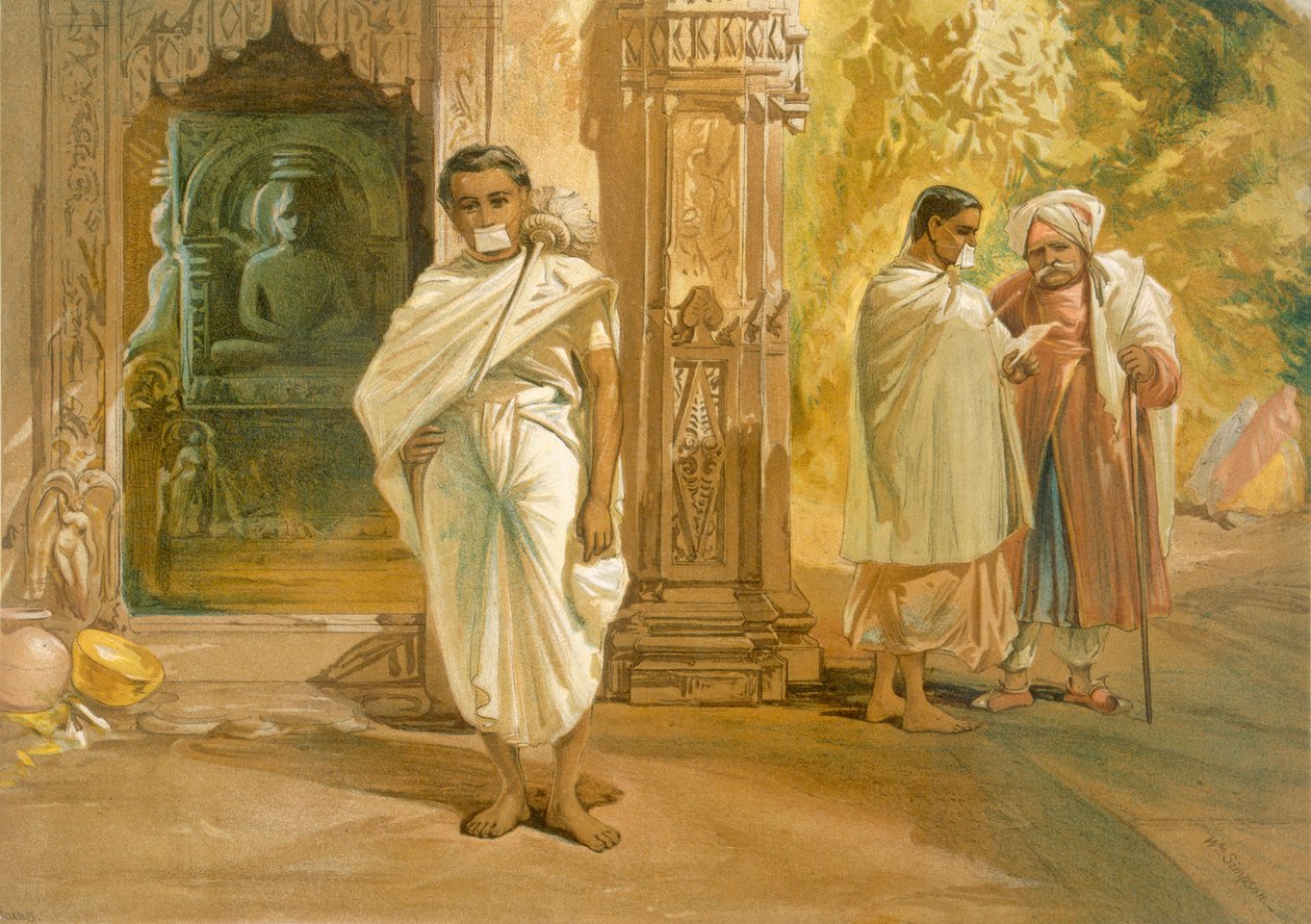 Jain Priests, från "India Ancient and Modern", 1867 av William Crimea Simpson